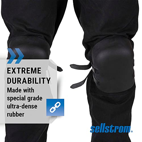Sellstrom KneePro Protective Knee Pads for Roofers - Black - Adult Size