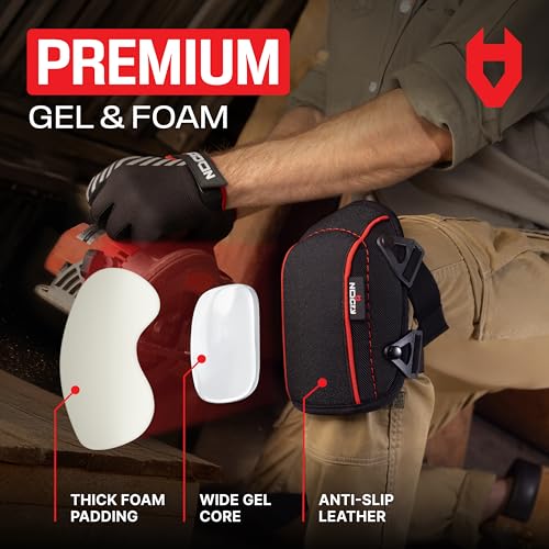 NoCry Extra-Wide Gel Knee Pads for Men – Durable and Comfortable