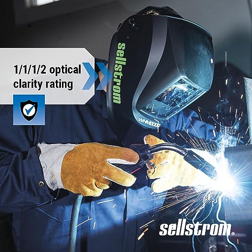 Sellstrom S26200 Advantage Plus Welding Helmet, Black/Green